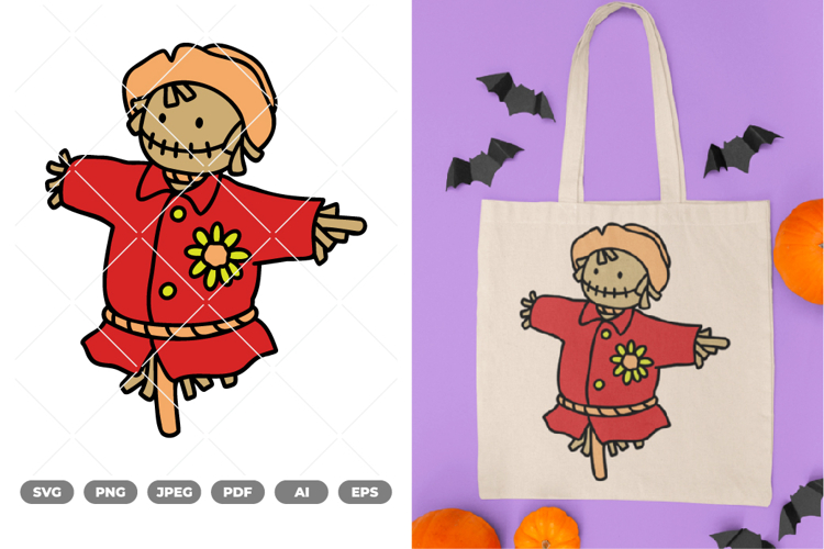 Scarecrow Colored SVG & Clipart