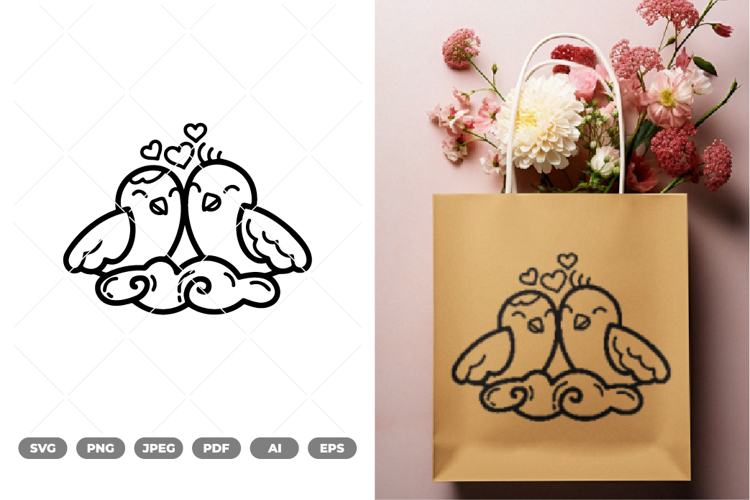 Love Bird SVG & Clipart