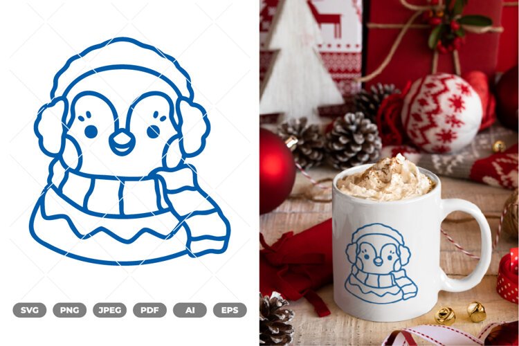 Winter Animal SVG & Clipart example image 1