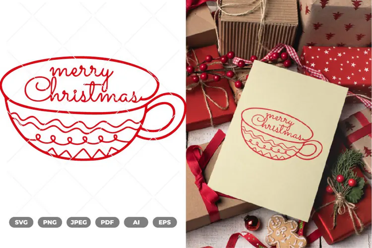Laser Cut Merry Christmas Ornaments SVG & Clipart