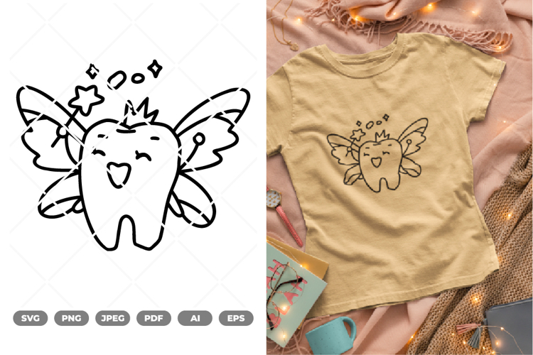 Fairy tooth SVG   Clipart