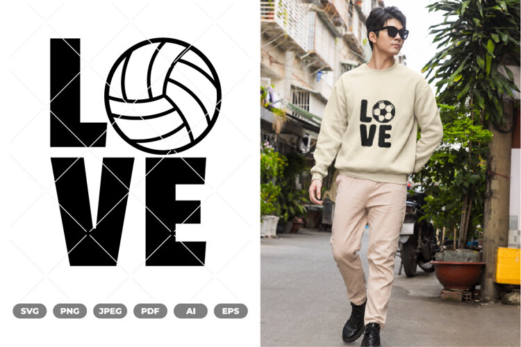 Soccer Love SVG & Clipart example image 1