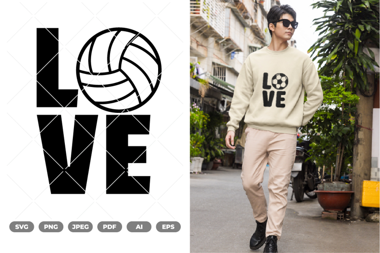 Soccer Love SVG & Clipart