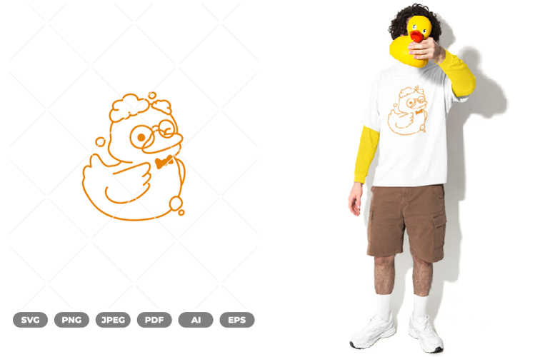 Cute Duck Clipart Image 10