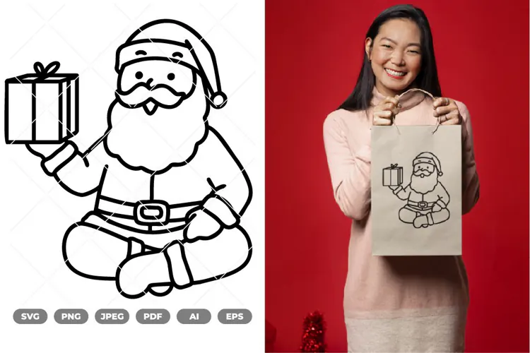 Cute Santa SVG & Clipart