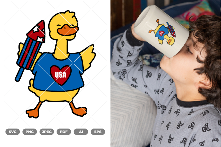 Duck Colored SVG & Clipart