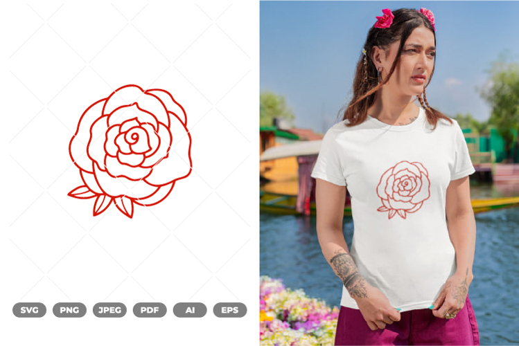 Rose Flower Clipart Image 20