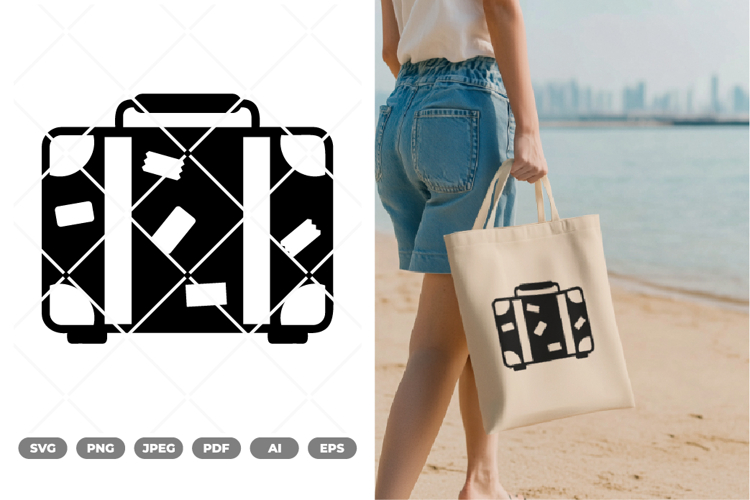 Suitcase Icon SVG   Clipart