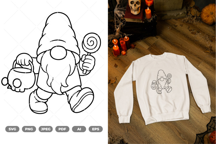 Halloween Gnome SVG & Clipart