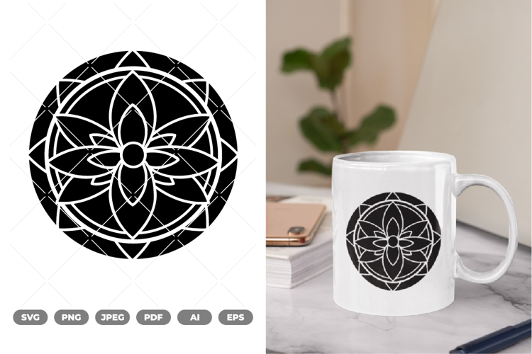 Lotus Mandala SVG & Clipart