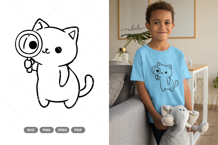 Kawaii Cat Svg Image 14