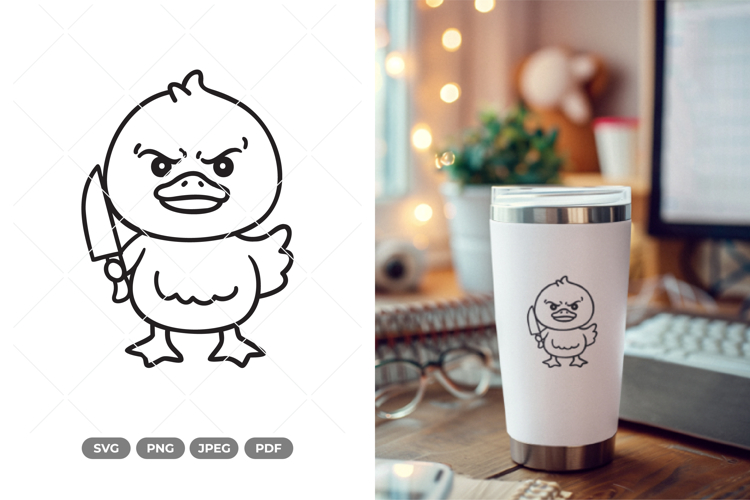 Angry Duck SVG & Clipart