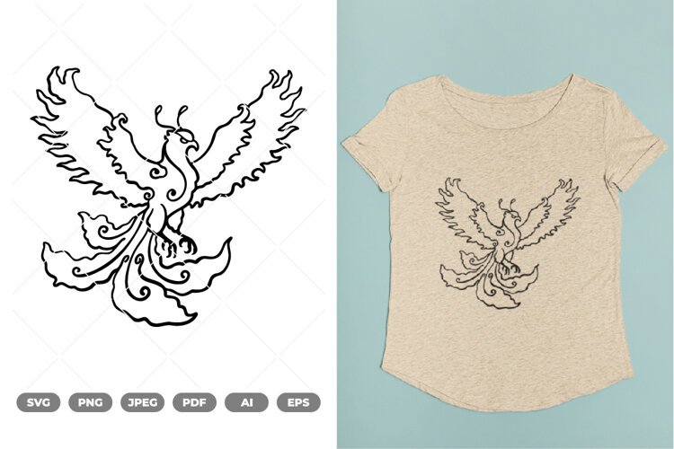 Flying Bird SVG & Clipart example image 1