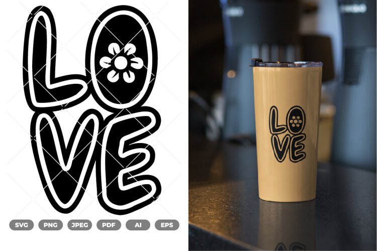 Love SVG & Clipart example image 1