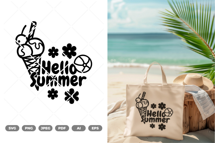 Hello Summer SVG & Clipart