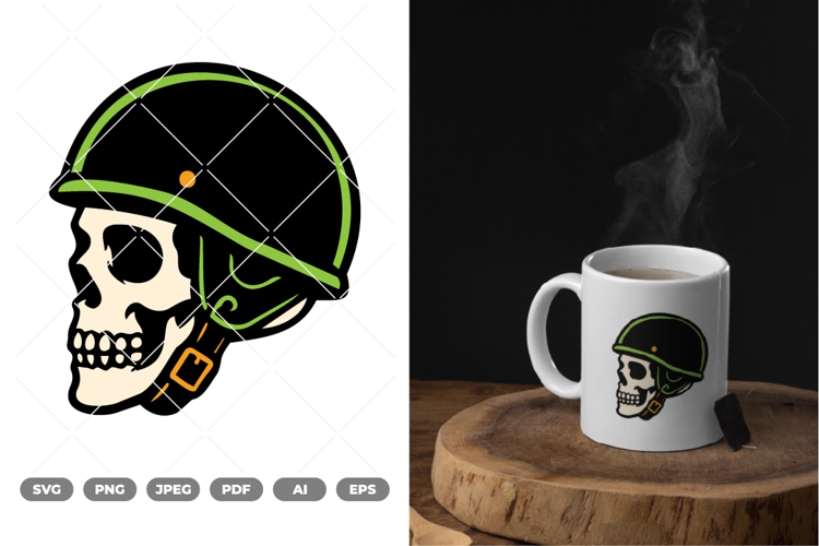 Rider Skull Colored SVG & Clipart