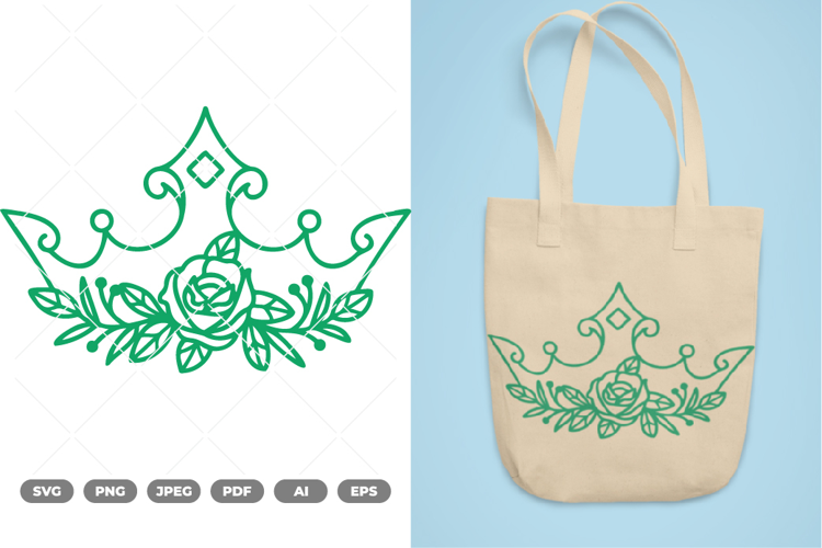 Floral Crown SVG & Clipart