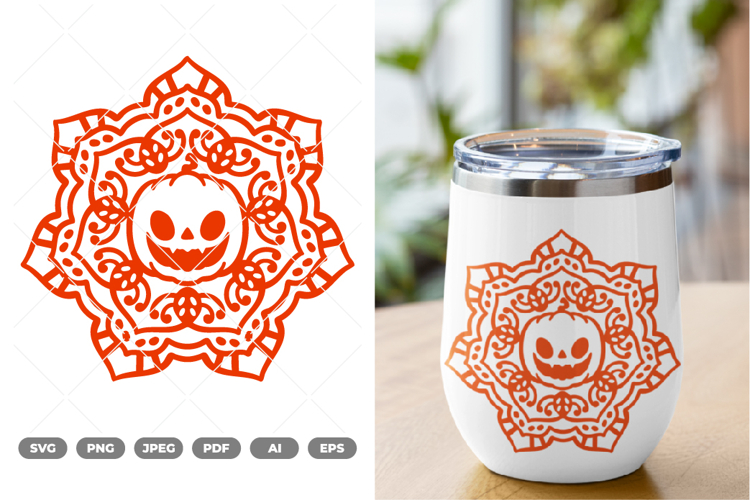Mandala Pumpkin SVG & Clipart