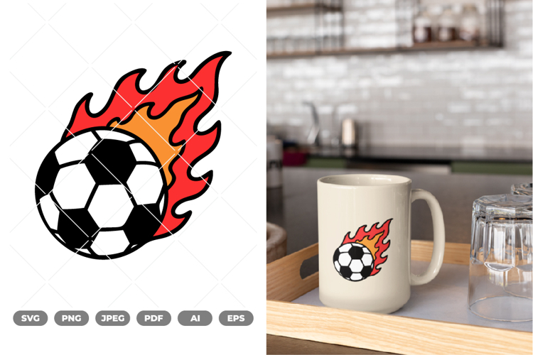 Soccer Ball Colored SVG & Clipart
