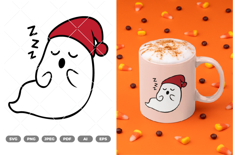 Cute Ghost Colored SVG & Clipart