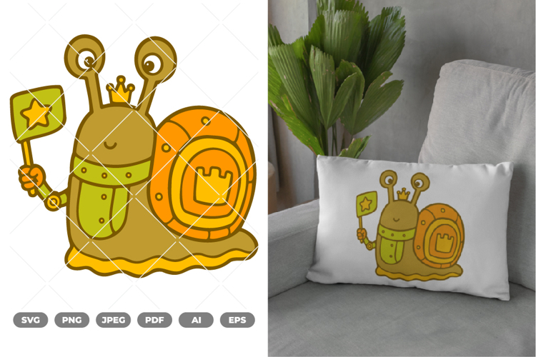 Snail Robot Colored SVG   Clipart