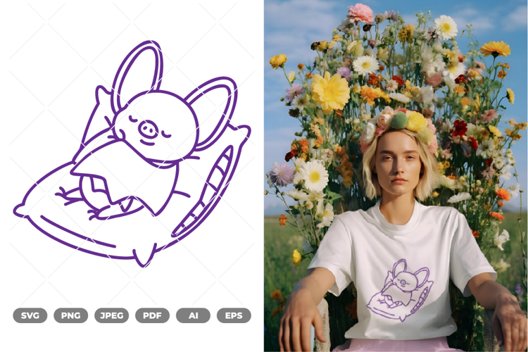Kawaii Bat SVG & Clipart