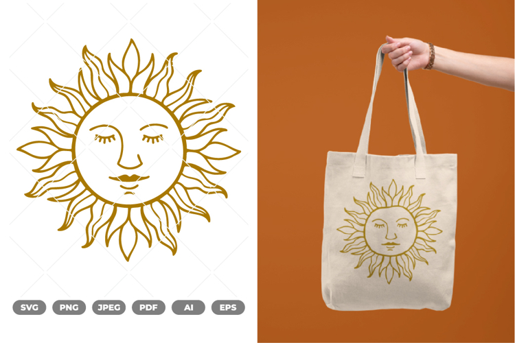 Boho Sun SVG & Clipart