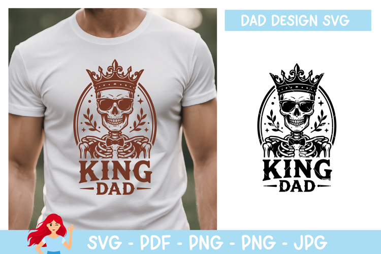 King dad SVG, Dad SVG