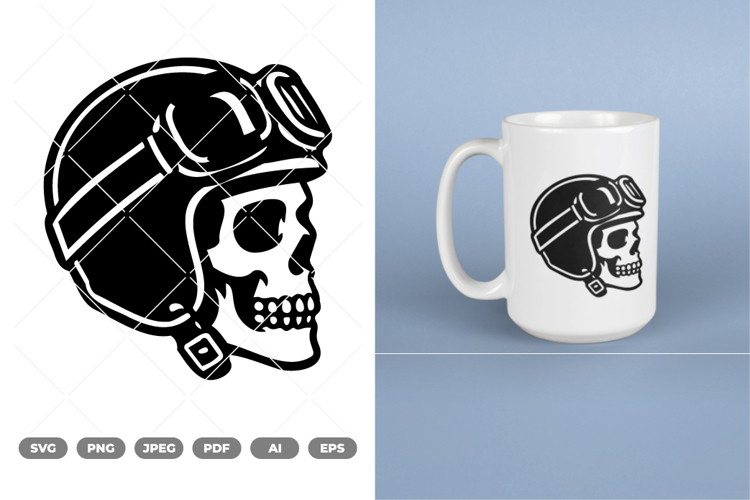 Rider Skull SVG & Clipart