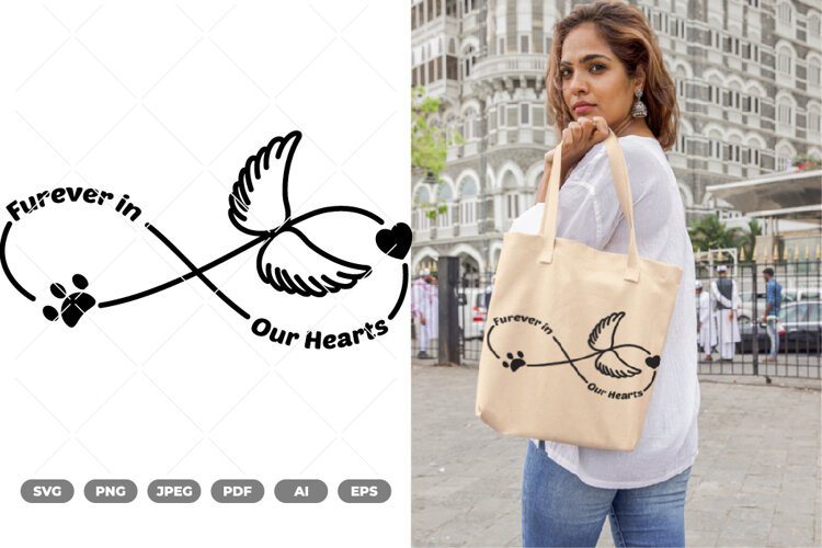 Forever in Our Hearts SVG & Clipart example image 1