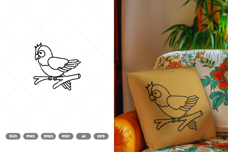 Kawaii Parrot SVG   Clipart