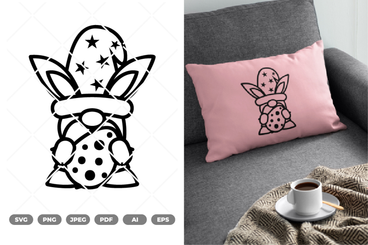 Easter Gnomes SVG & Clipart example image 1