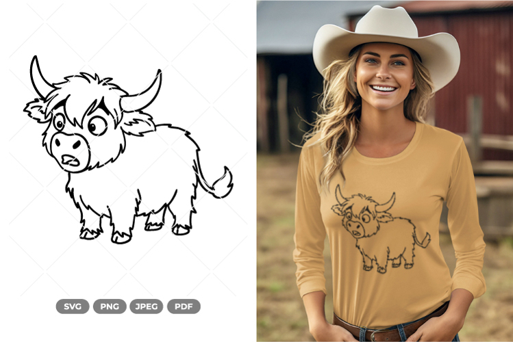 Highland Cow SVG & Clipart