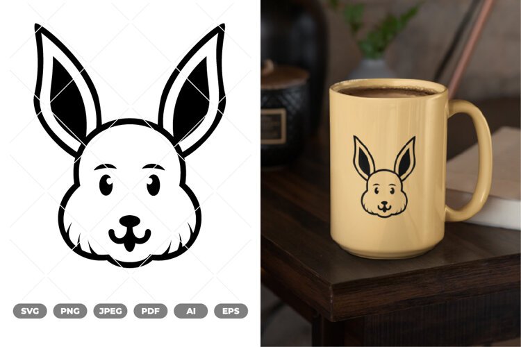 Rabbit SVG & Clipart example image 1