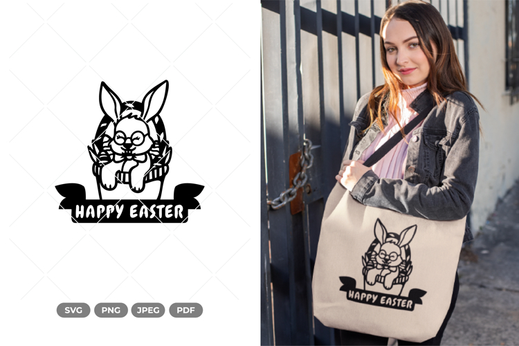 Happy Easter SVG   Clipart