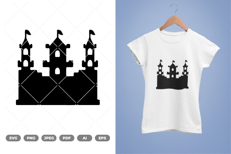 Fantasy Castle SVG & Clipart example image 1