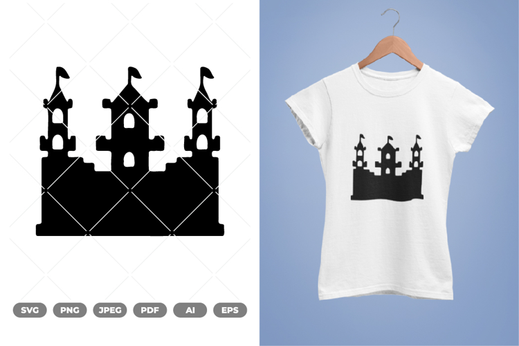 Fantasy Castle SVG & Clipart