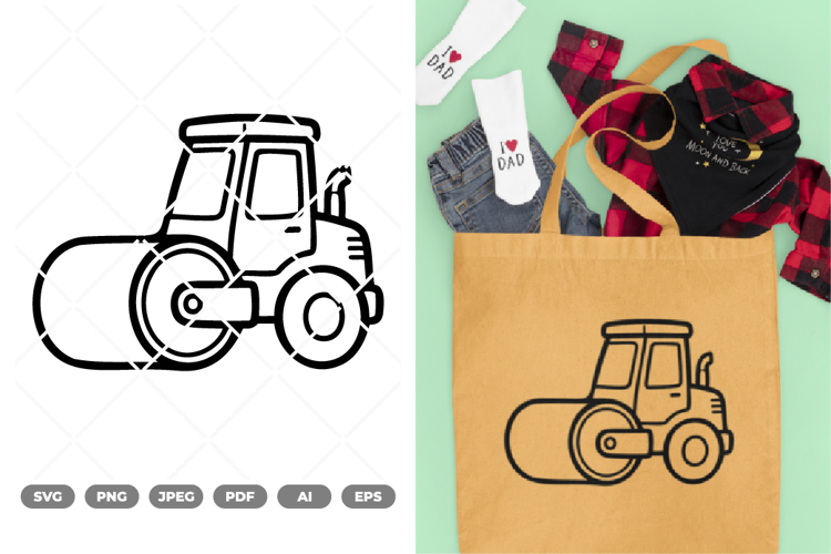Steam Roller SVG & Clipart