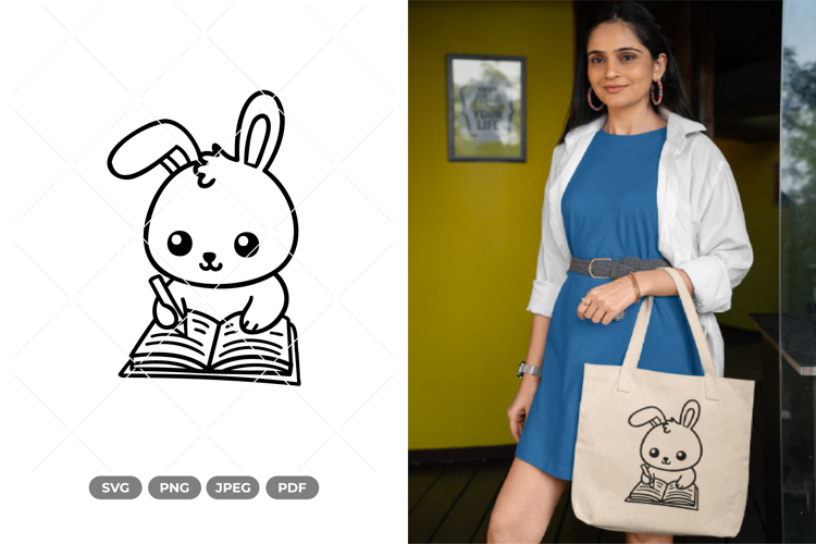 Working Rabbit SVG & Clipart