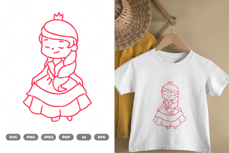 Chibi Princess SVG & Clipart