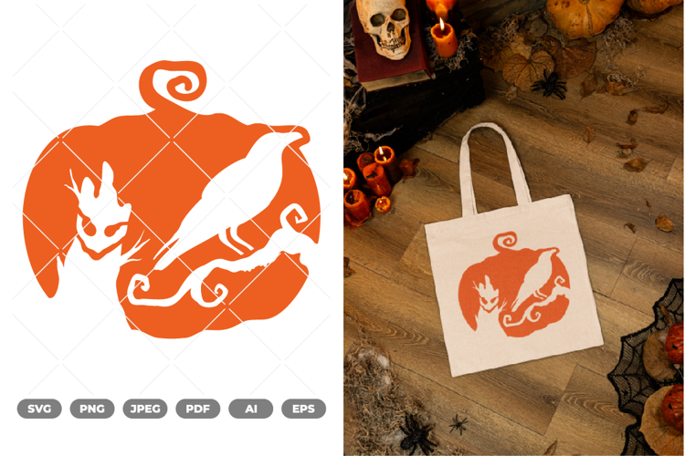 Halloween Pumpkin Cut File SVG & Clipart