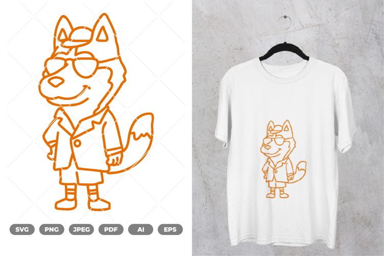 Cool Dog SVG & Clipart