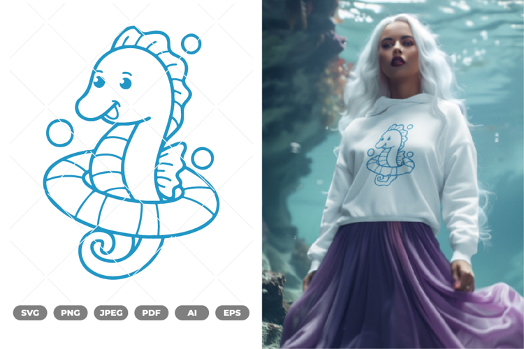 Seahorse SVG   Clipart