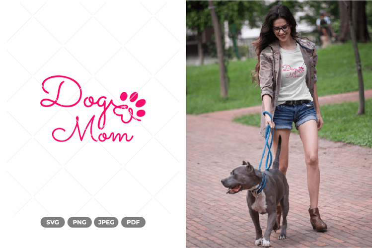 Dog Mom SVG & Clipart