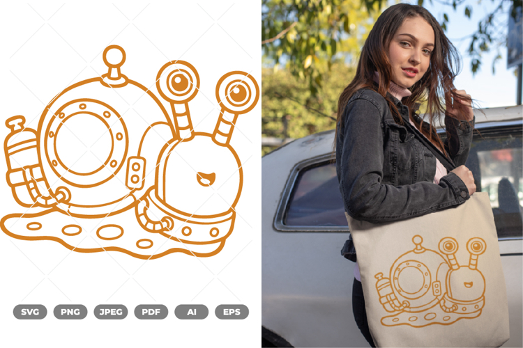 Snail Robot SVG   Clipart