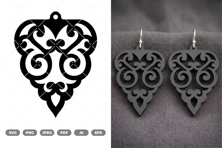 Earring SVG & Clipart example image 1