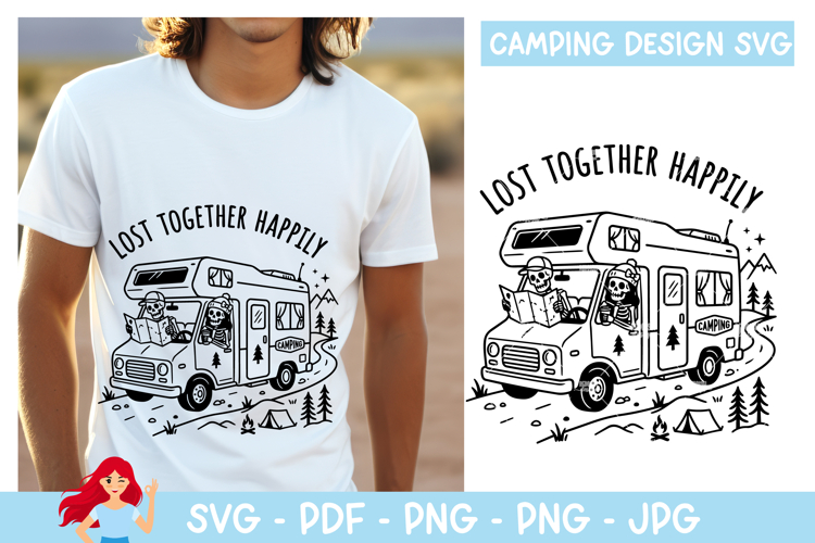 Lost together happily SVG, Camp SVG