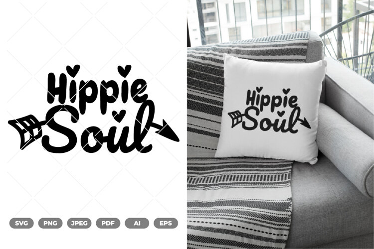 Hippie Soul SVG & Clipart example image 1
