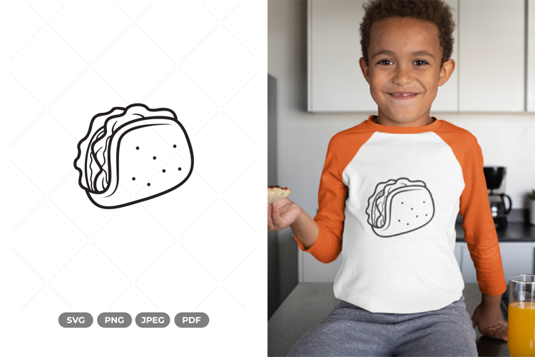 Tacos SVG & Clipart - Fast Food Clipart