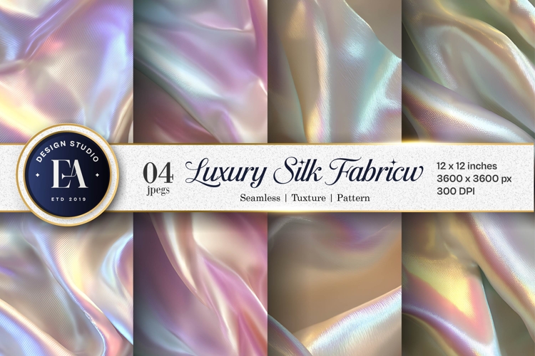 Seamless Luxury Silk Fabric Texture Folds Digital Paper